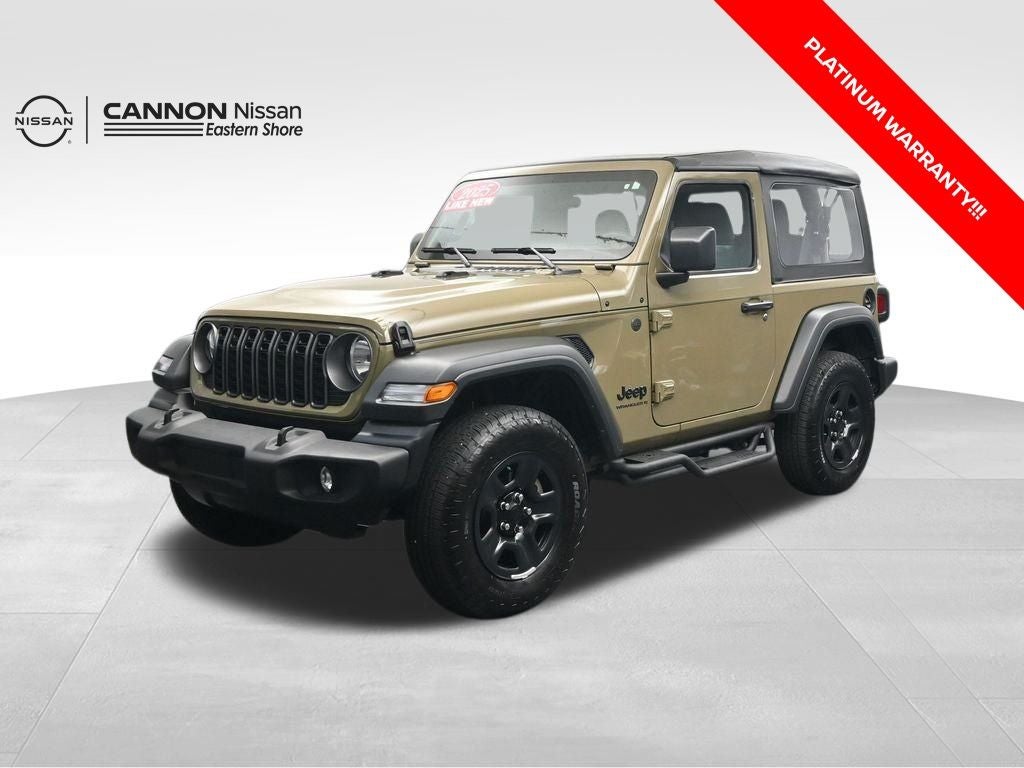2025 Jeep Wrangler Sport in 41 — front three-quarter view