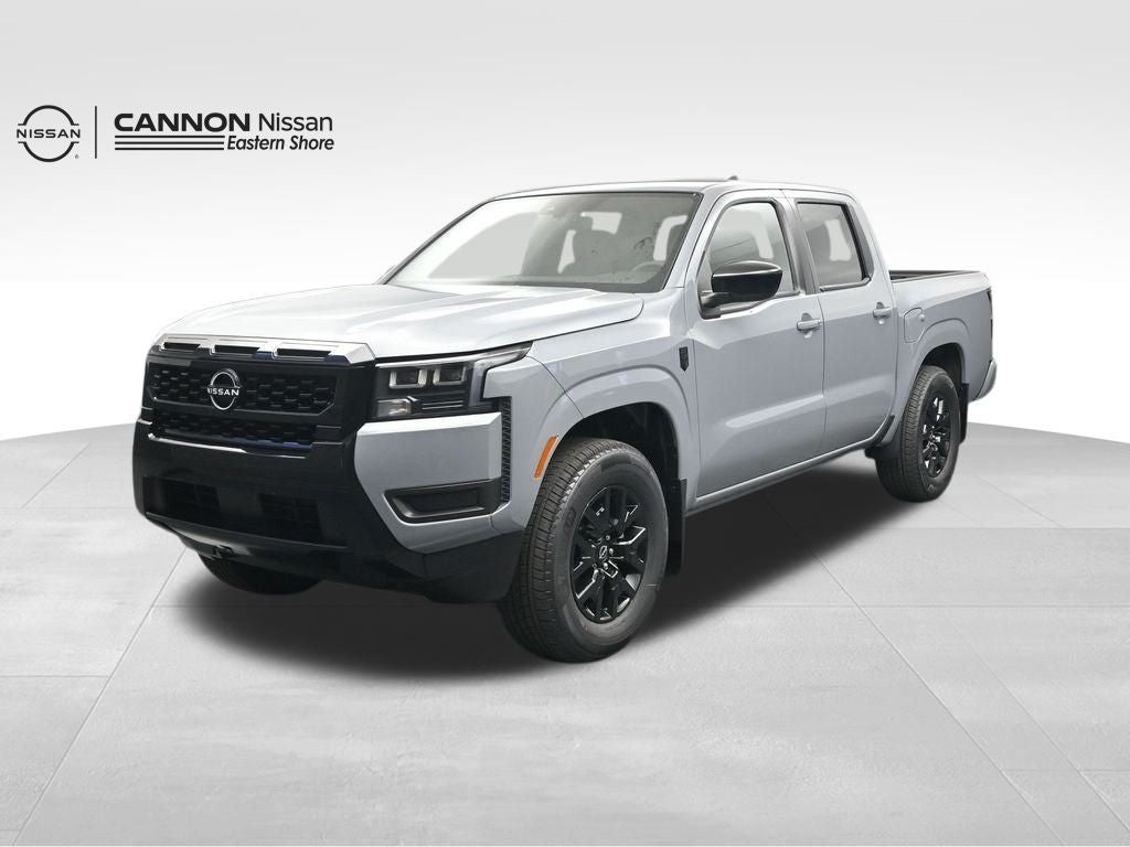 2026 Nissan Frontier SV in Boulder Gray Pearl — front three-quarter view