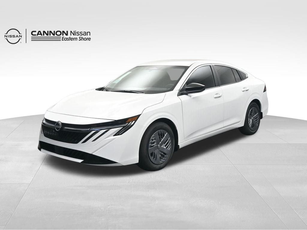 2026 Nissan Sentra SV in Fresh Powder — front three-quarter view