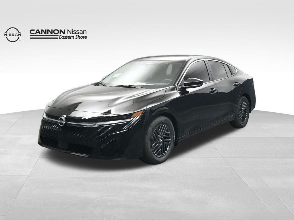 2026 Nissan Sentra SV in Super Black — front three-quarter view