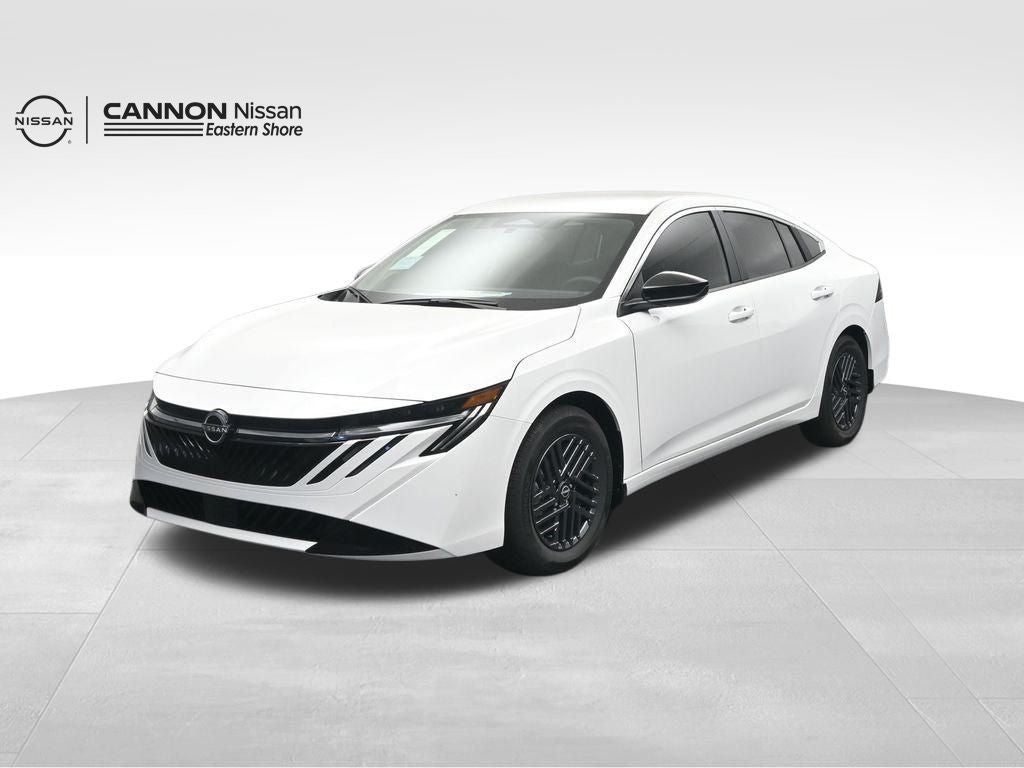 2026 Nissan Sentra SV in Fresh Powder — front three-quarter view