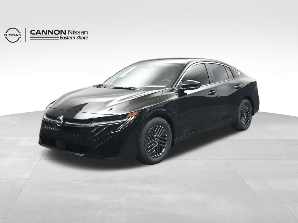 2026 Nissan Sentra SV in Super Black — front three-quarter view