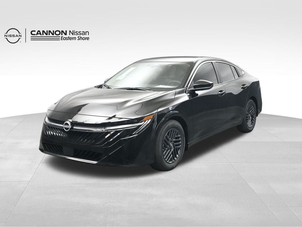 2026 Nissan Sentra SV in Super Black — front three-quarter view