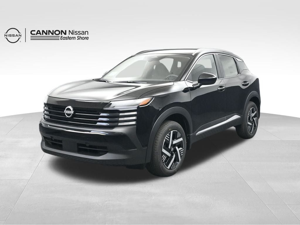 2026 Nissan Kicks SV in Super Black — front three-quarter view