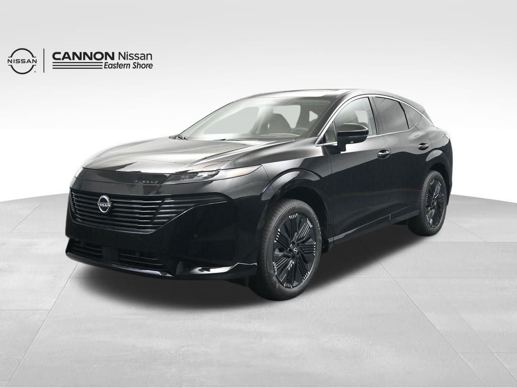 2026 Nissan Murano Platinum in Super Black — front three-quarter view