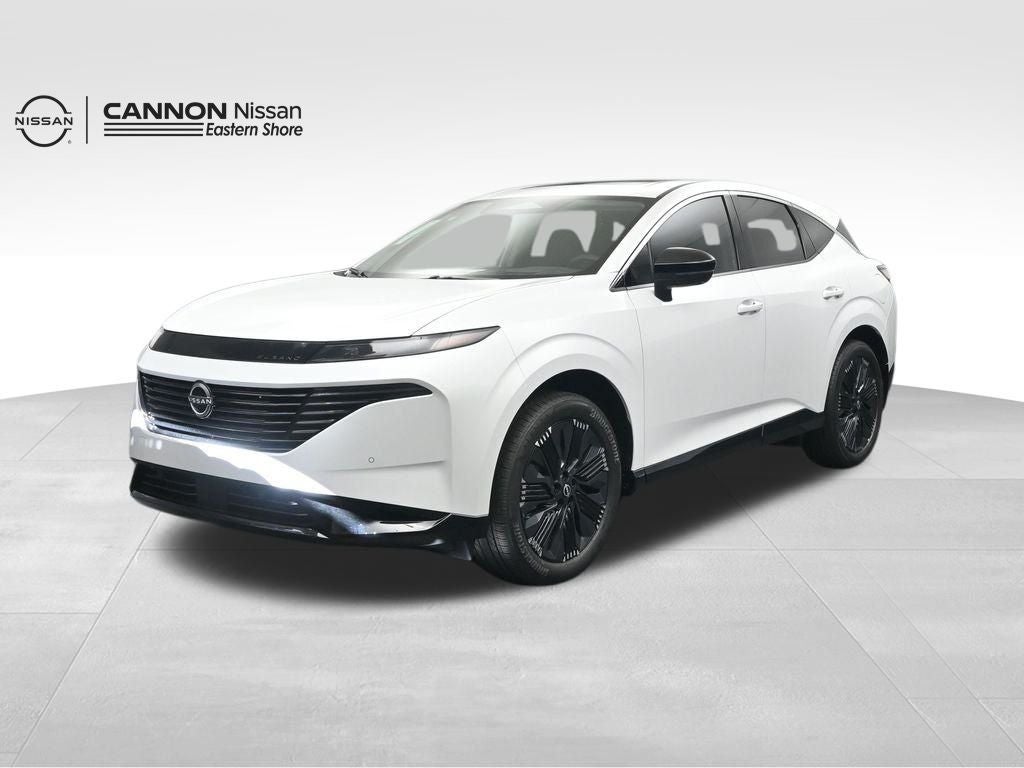 2026 Nissan Murano Platinum in White Pearl — front three-quarter view