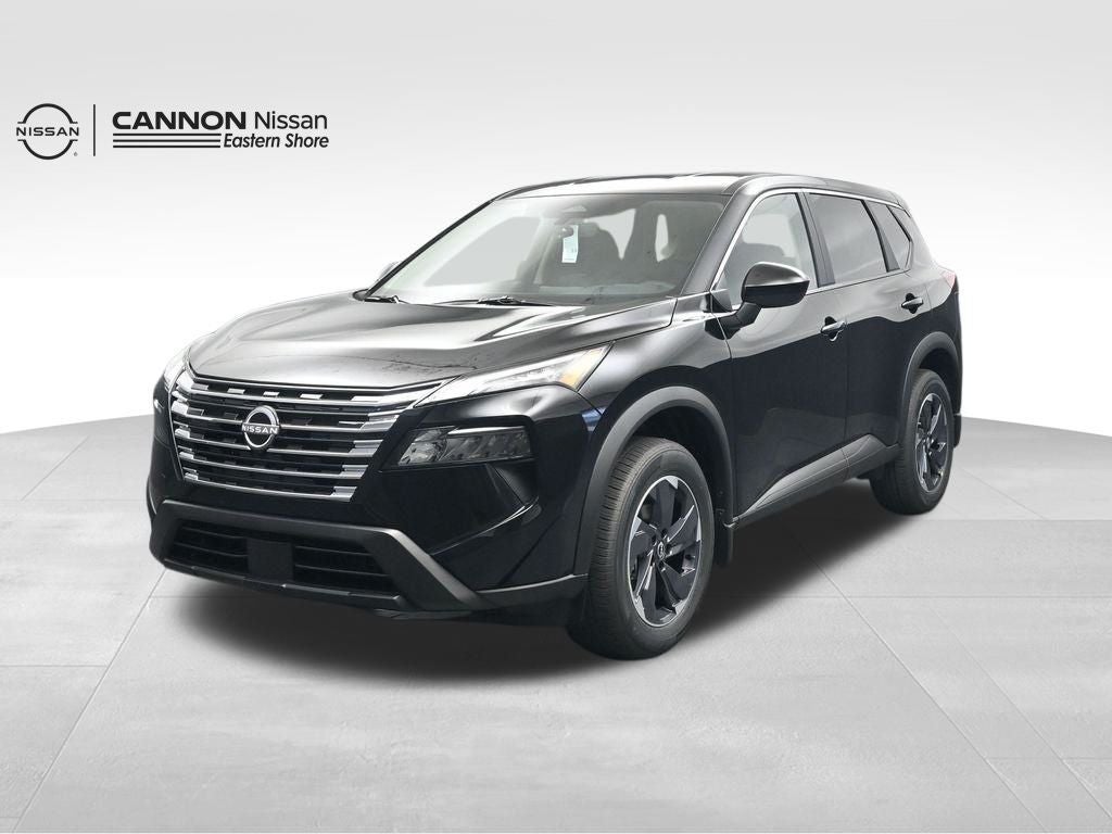 2026 Nissan Rogue SV in Super Black — front three-quarter view