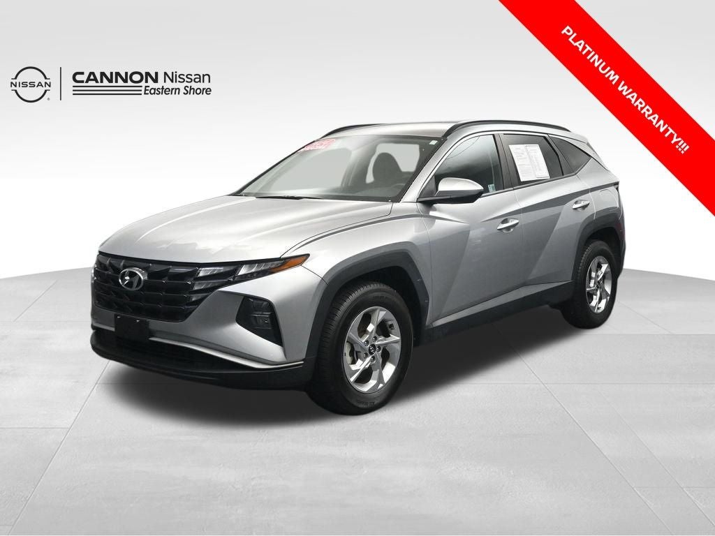 2024 Hyundai Tucson SEL in Shimmering Silver — front three-quarter view